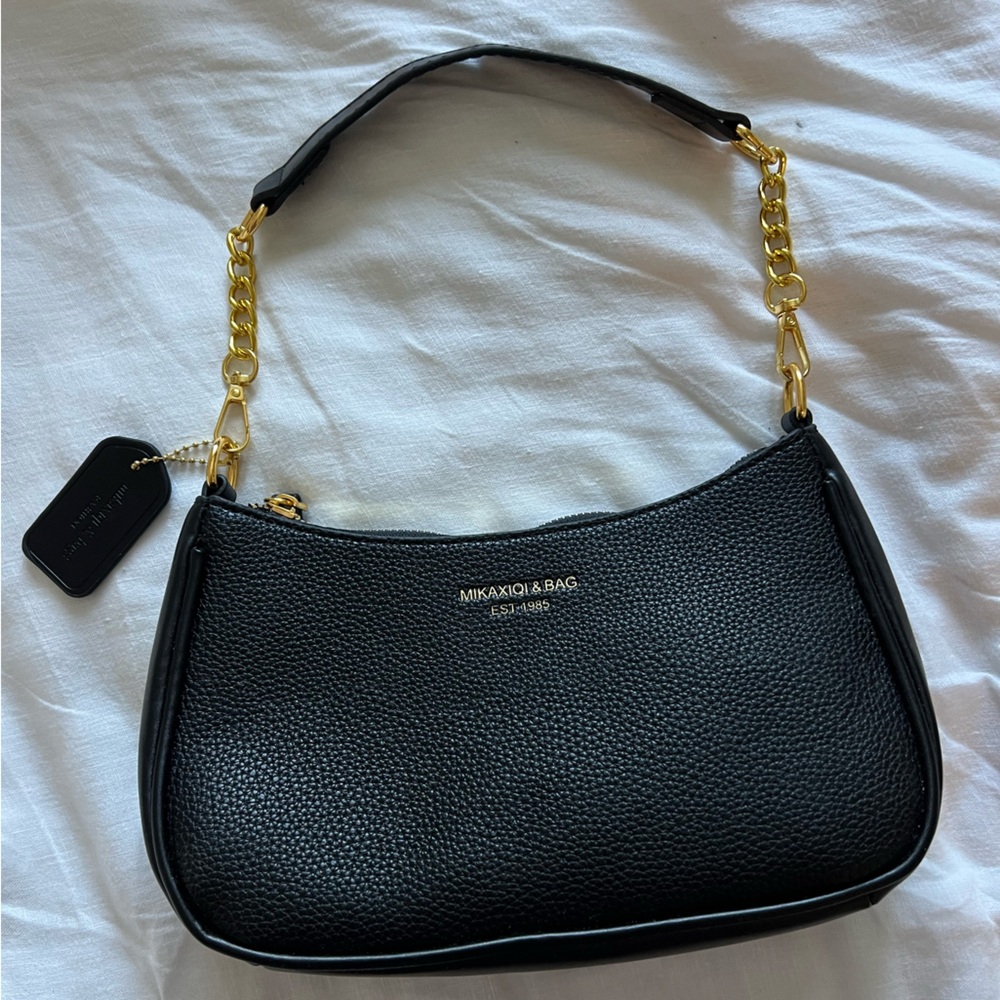Black and Gold Shoulder Bag